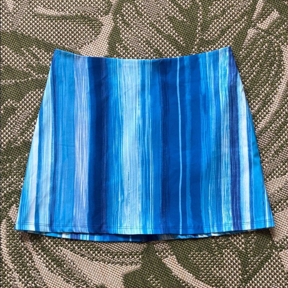 Vintage Y2K Striped Low Rise Mini Skirt